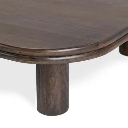 Cocoa Brown Mango Wood Coffee Table Miranda Coffee Table Collection