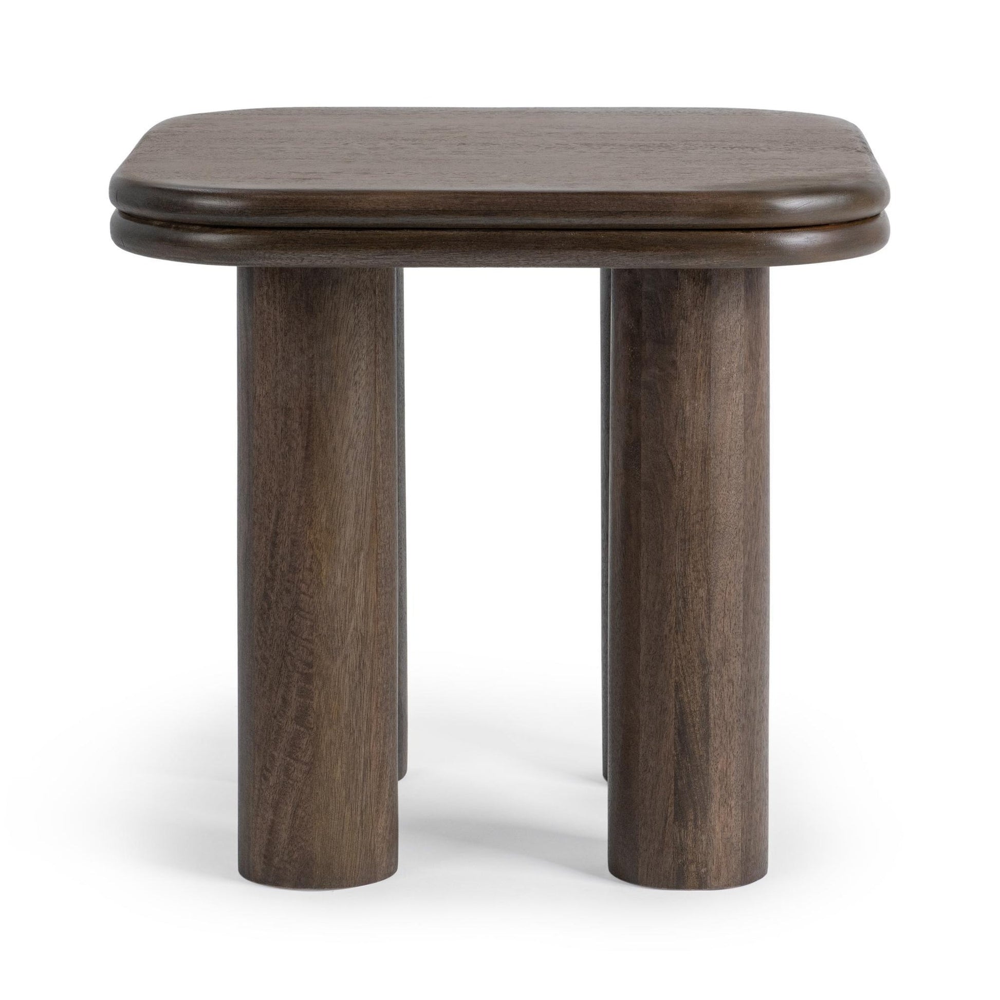 Cocoa Brown Mango Wood Accent & End Table Miranda End Table Collection