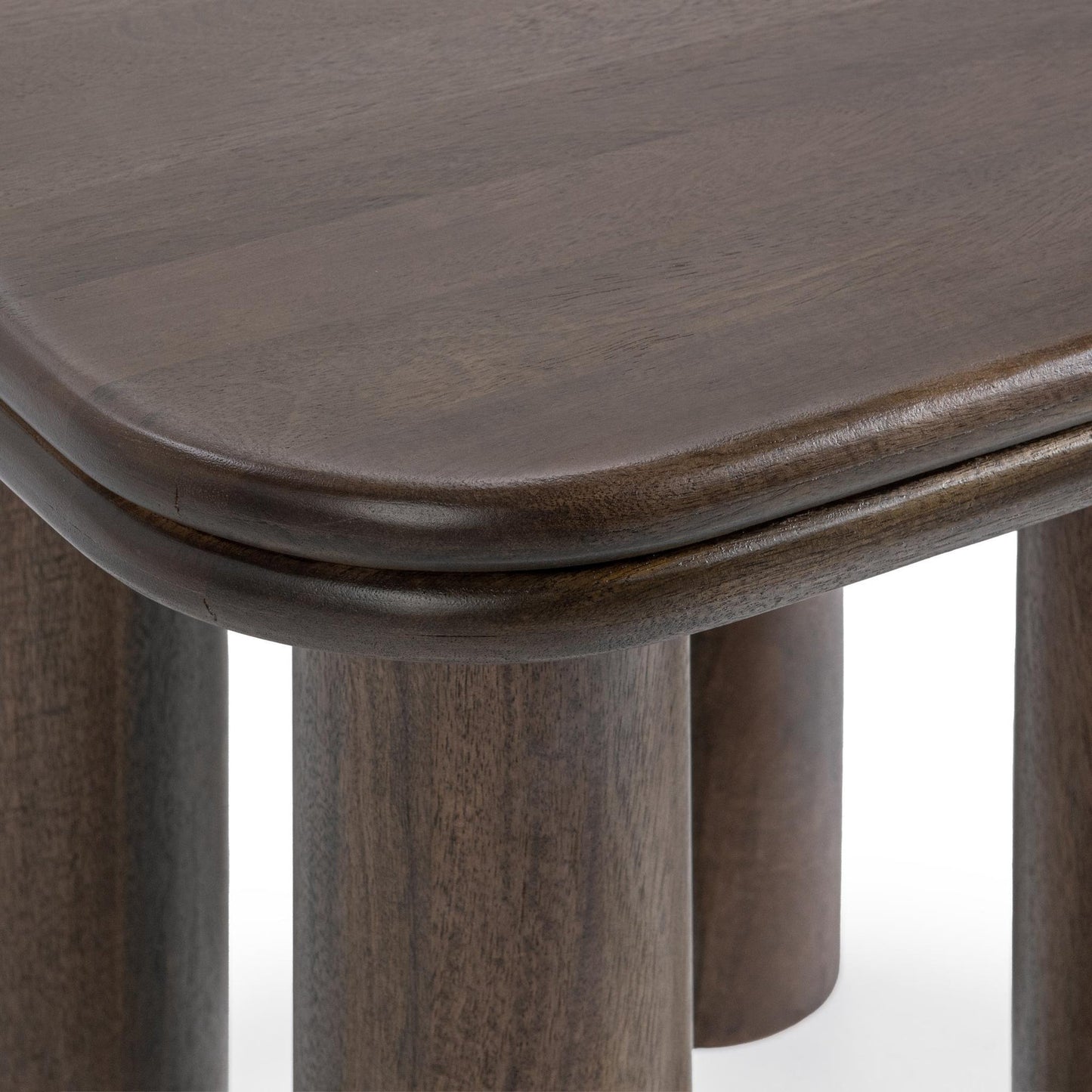 Cocoa Brown Mango Wood Accent & End Table Miranda End Table Collection