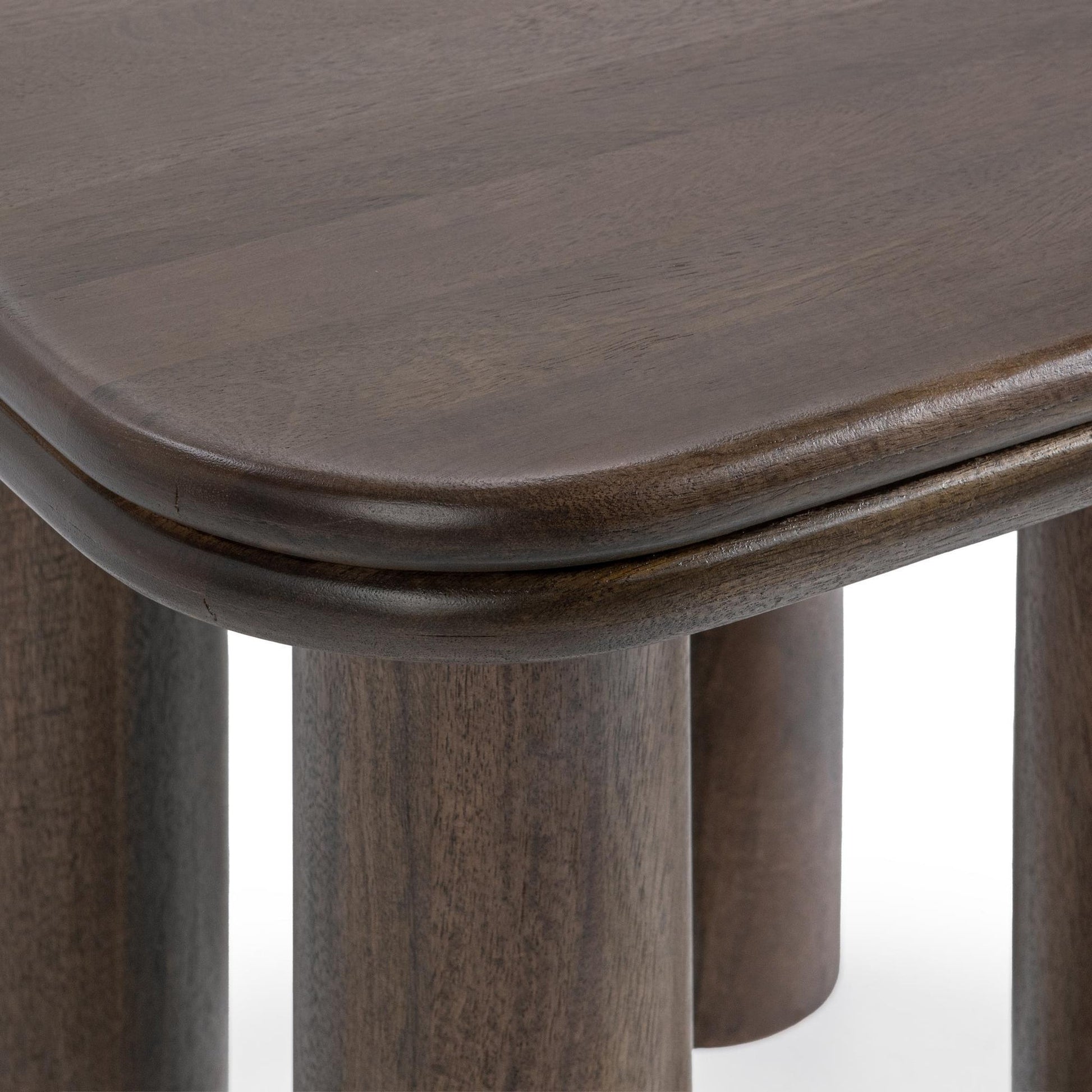 Cocoa Brown Mango Wood Accent & End Table Miranda End Table Collection