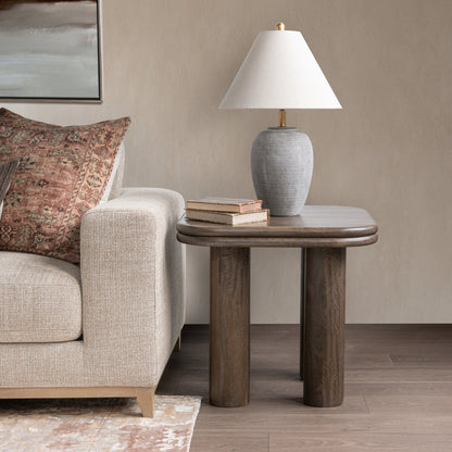 Cocoa Brown Mango Wood Accent & End Table Miranda End Table Collection
