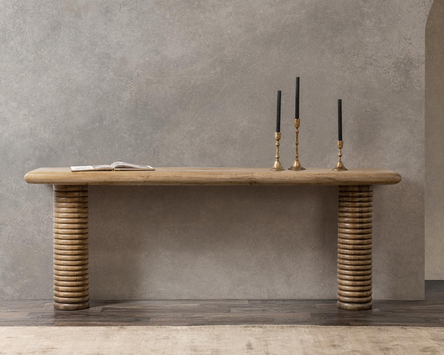 Sand Washed Reclaimed Wood Console Table Ilaria Console Table Collection