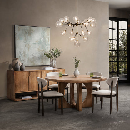 Natural Maple Mango Wood Dining Table Laguna Dining Table Collection