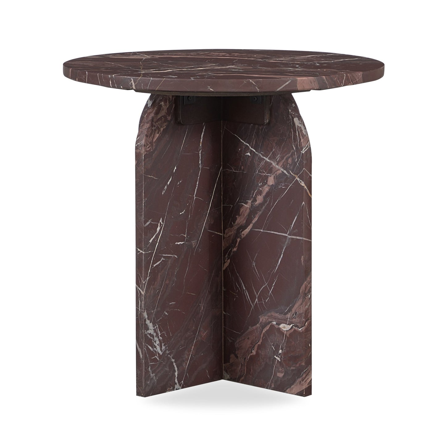 Merlot Marble Accent & End Table Reilly End Table Collection