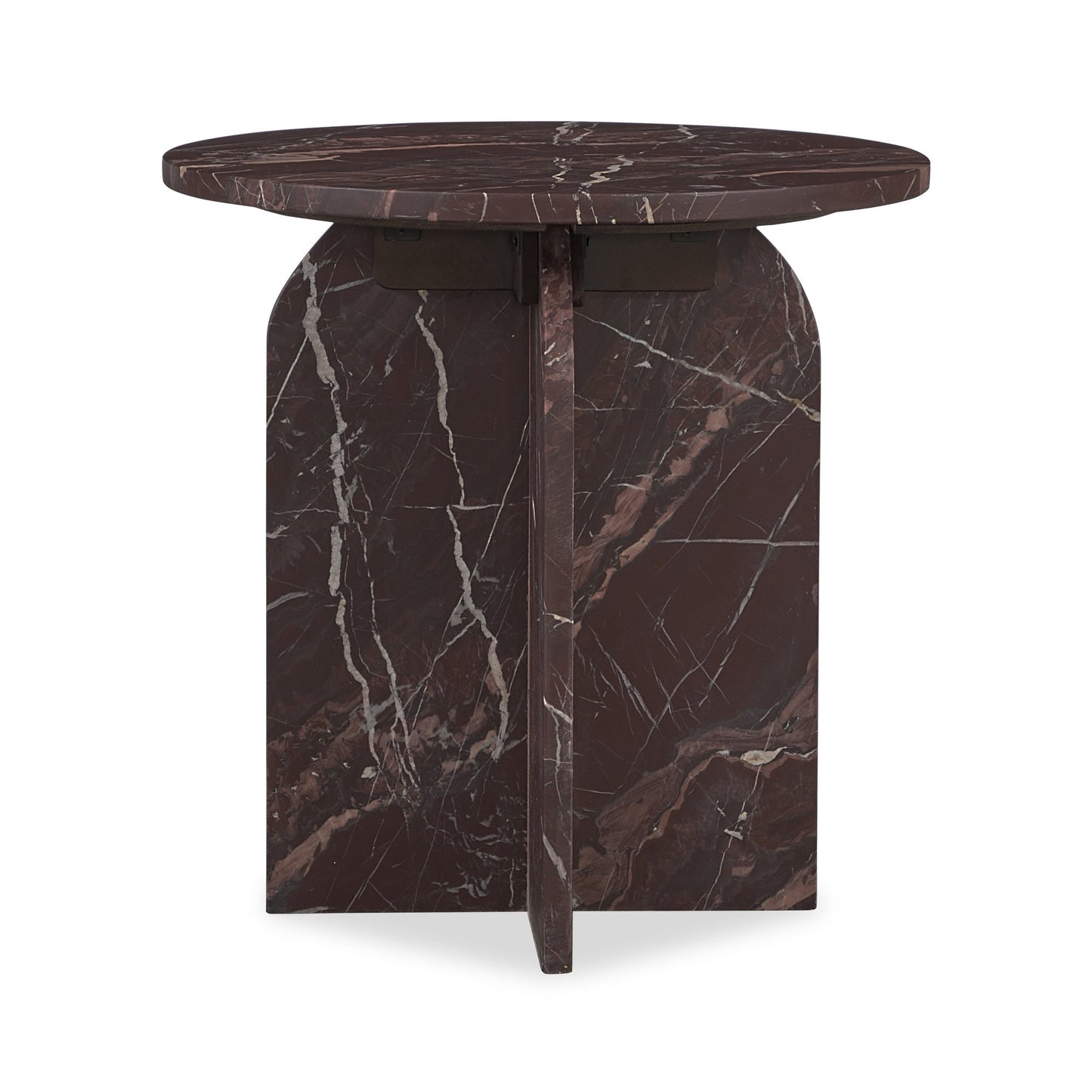 Merlot Marble Accent & End Table Reilly End Table Collection