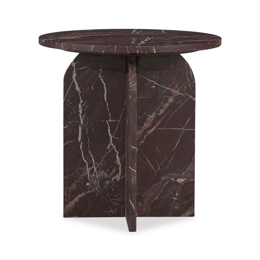 Merlot Marble Accent & End Table Reilly End Table Collection