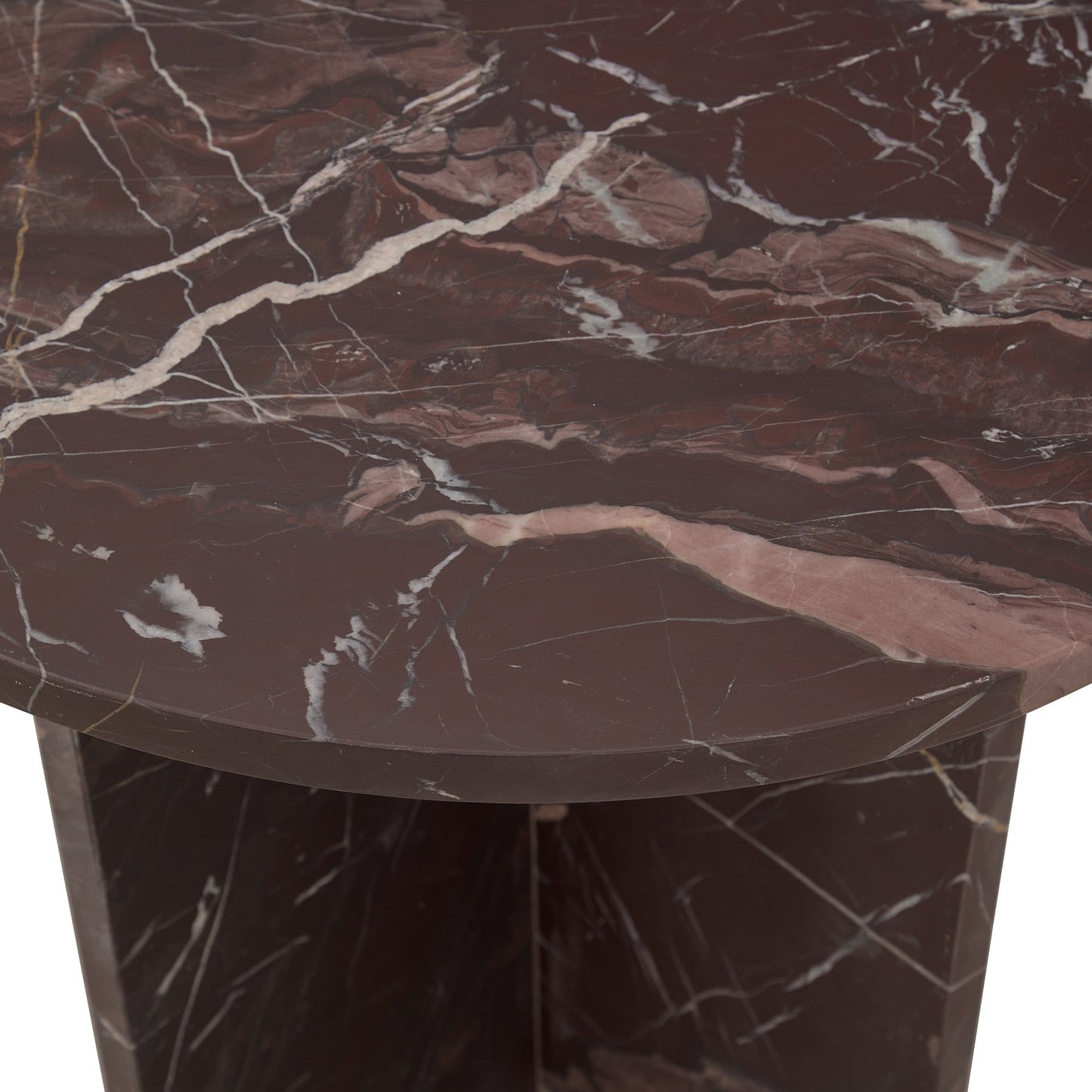 Merlot Marble Accent & End Table Reilly End Table Collection