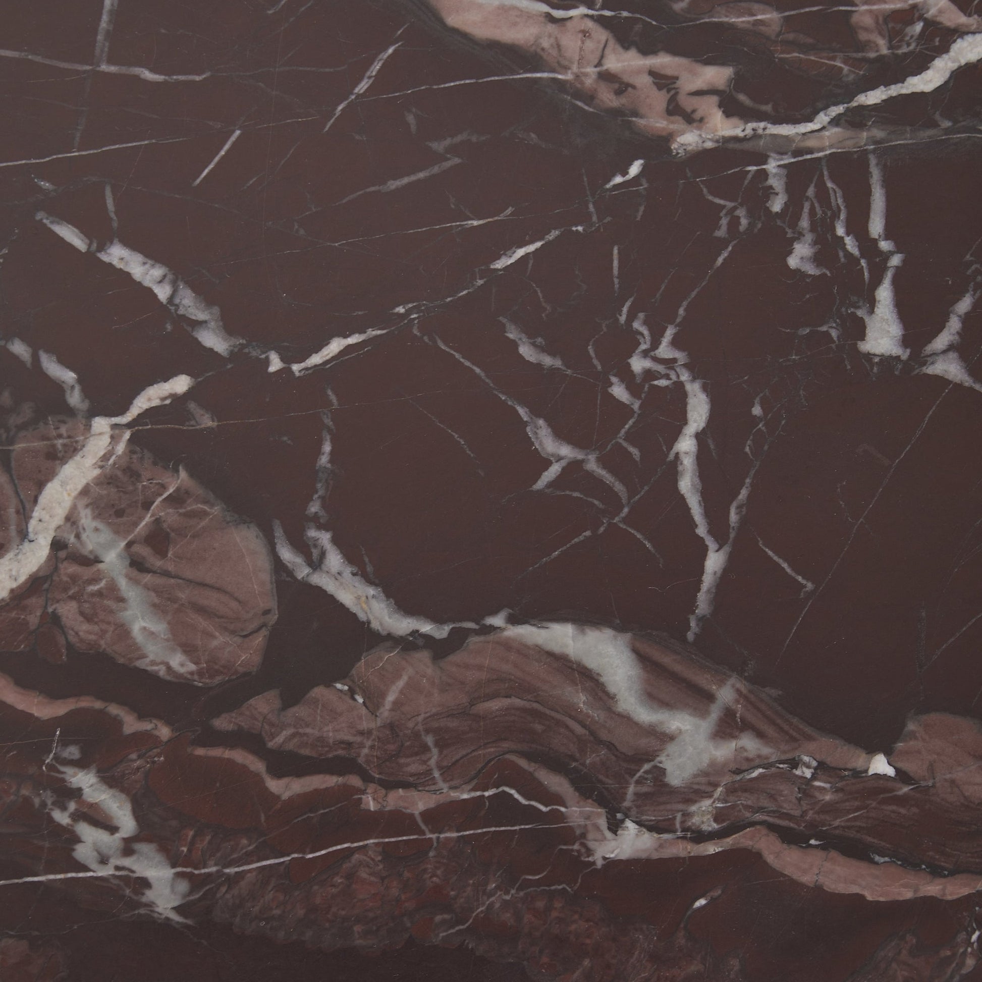 Merlot Marble Accent & End Table Reilly End Table Collection