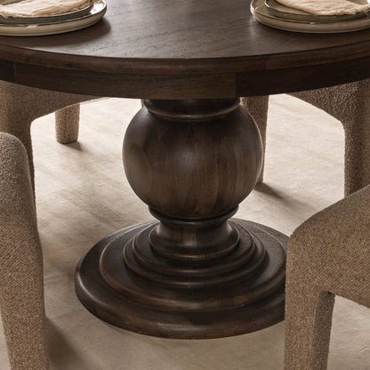 Cocoa Brown Mango Wood Dining Table Brookside Dining Table Collection