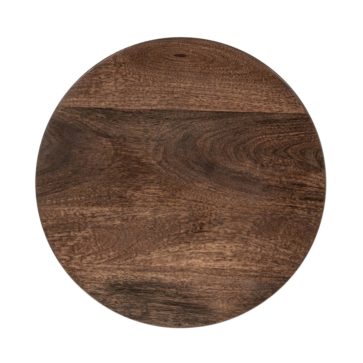 Cocoa Brown Top Grain Leather Accent & End Table Andra Accent Table Collection