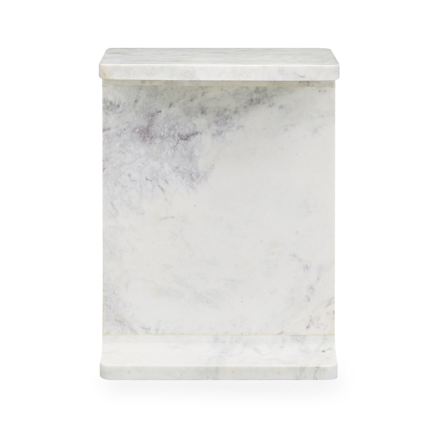 Frosty White Marble Accent & End Table Delaney Accent Table Collection