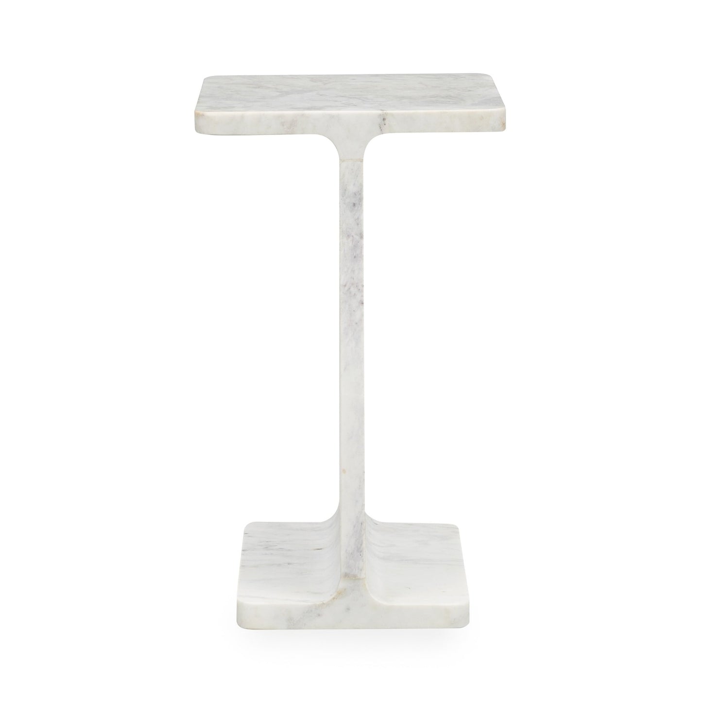 Frosty White Marble Accent & End Table Delaney Accent Table Collection