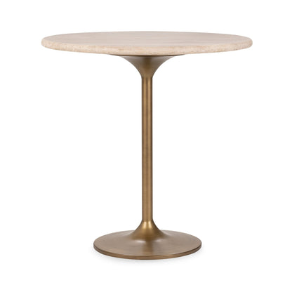 Tan Travertine Bar & Counter Table Malani Counter Table Collection