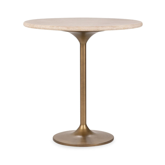 Tan Travertine Bar & Counter Table Malani Counter Table Collection
