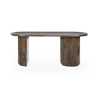 Bark Brown Mango Wood Desk Redford Desk Collection