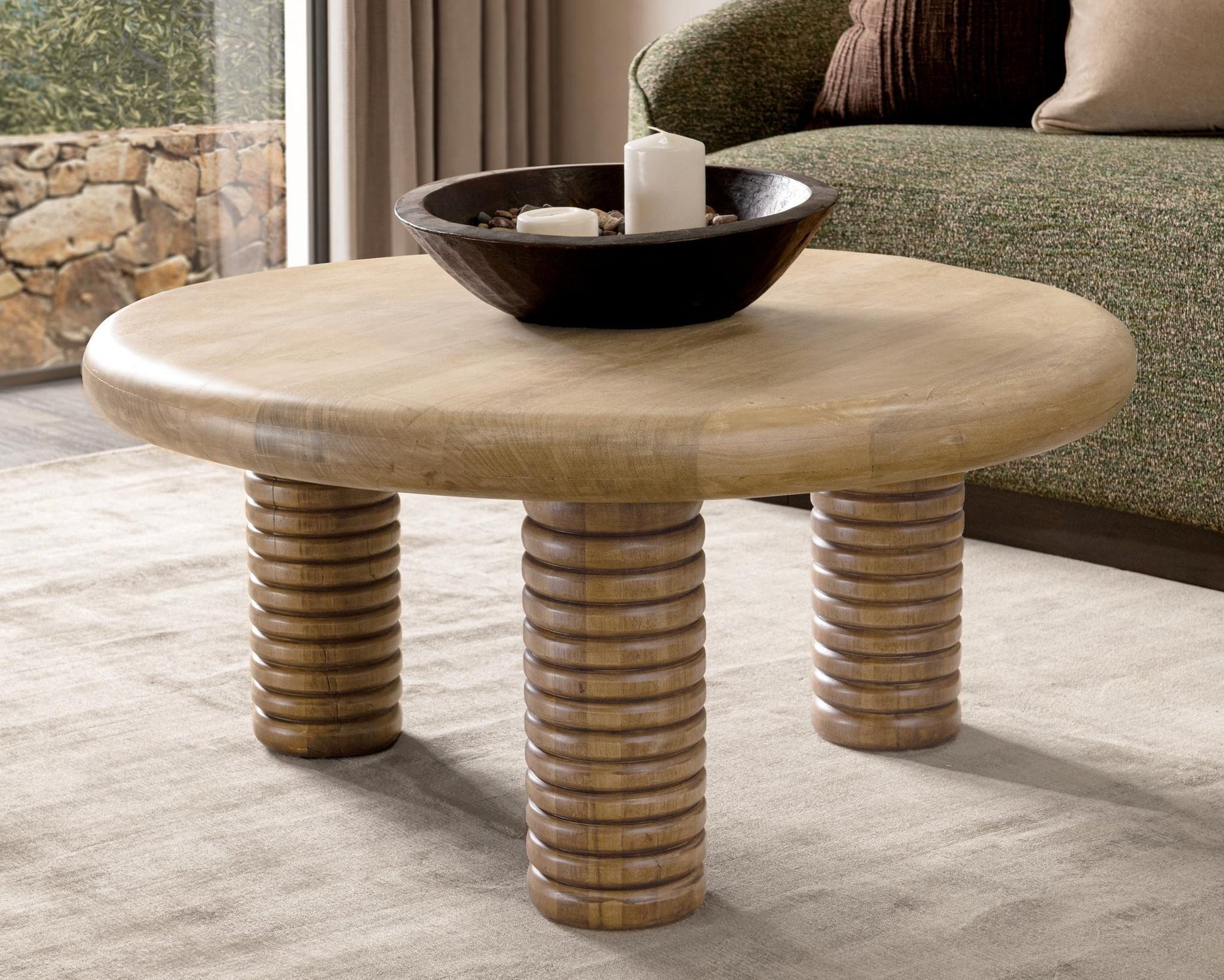 Sand Washed Reclaimed wood Coffee Table Ilaria Coffee Table Collection