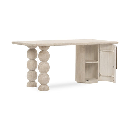 Cream Mango Wood Desk Adir Desk Collection