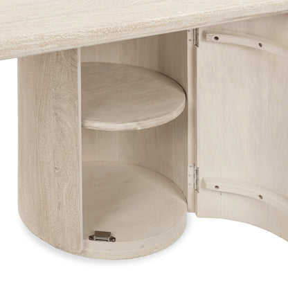 Cream Mango Wood Desk Adir Desk Collection