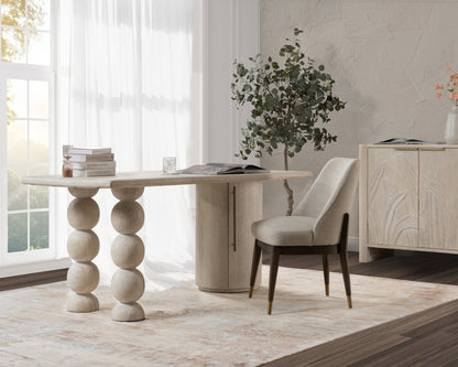 Cream Mango Wood Desk Adir Desk Collection