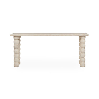 Cream Mango Wood Console Table Adir Console Table Collection