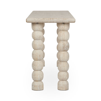 Cream Mango Wood Console Table Adir Console Table Collection