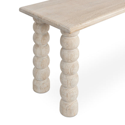 Cream Mango Wood Console Table Adir Console Table Collection