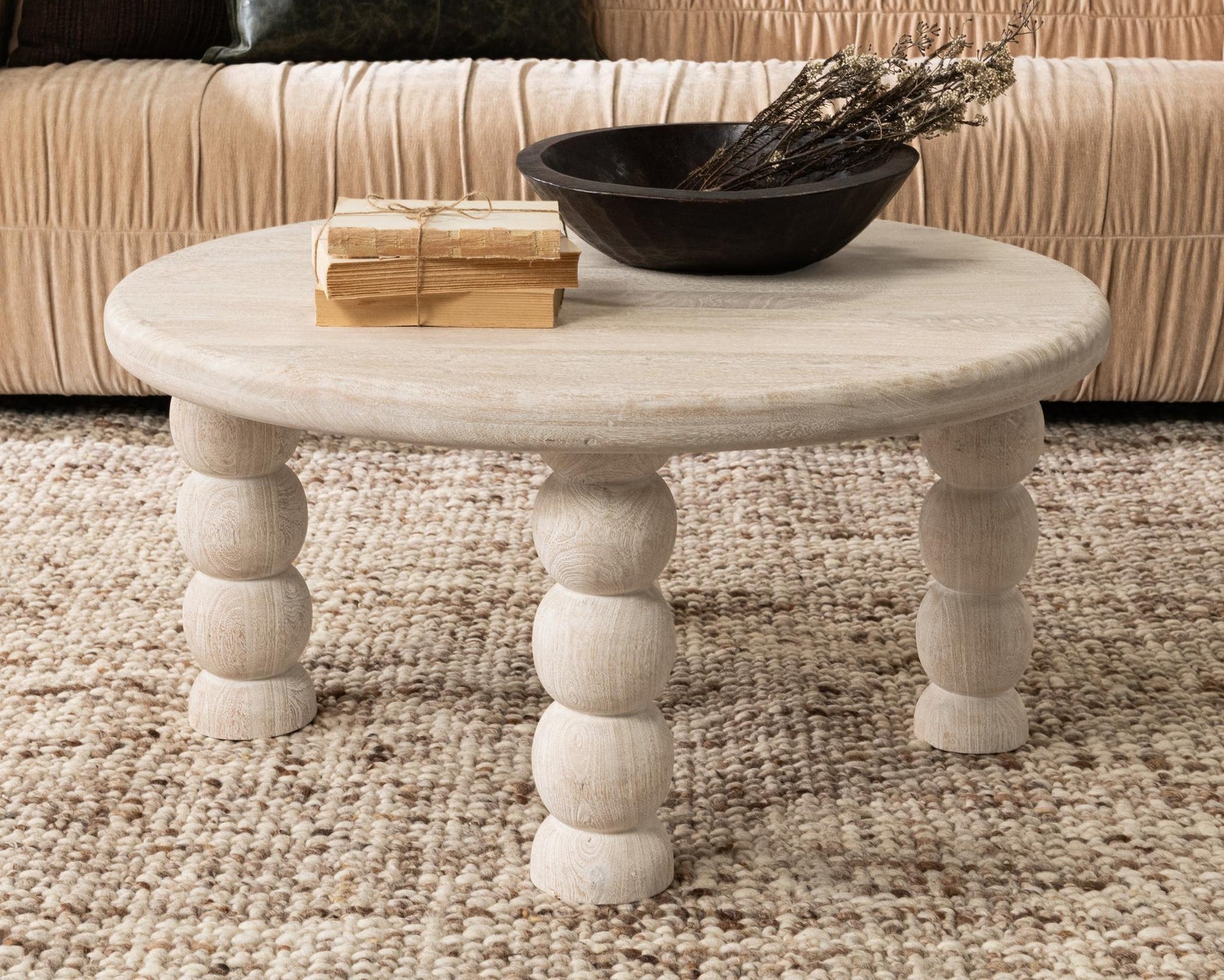 Cream Mango Wood Coffee Table Adir Coffee Table Collection