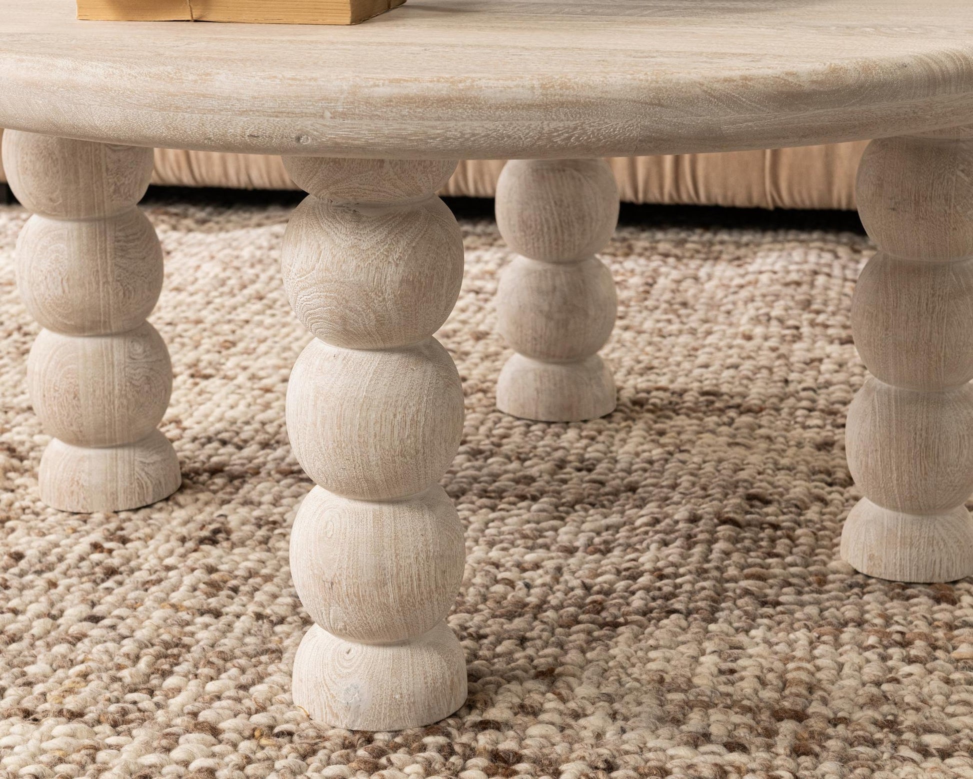Cream Mango Wood Coffee Table Adir Coffee Table Collection
