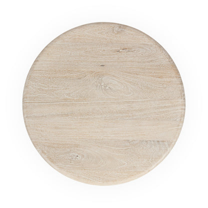 Cream Mango Wood Accent & End Table Adir End Table Collection