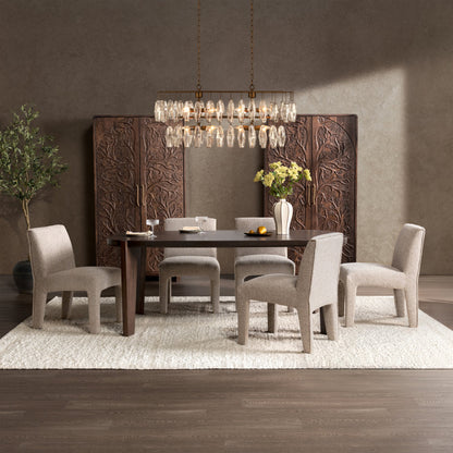 Bark Brown Mango Wood Dining Table Albero Dining Table Collection