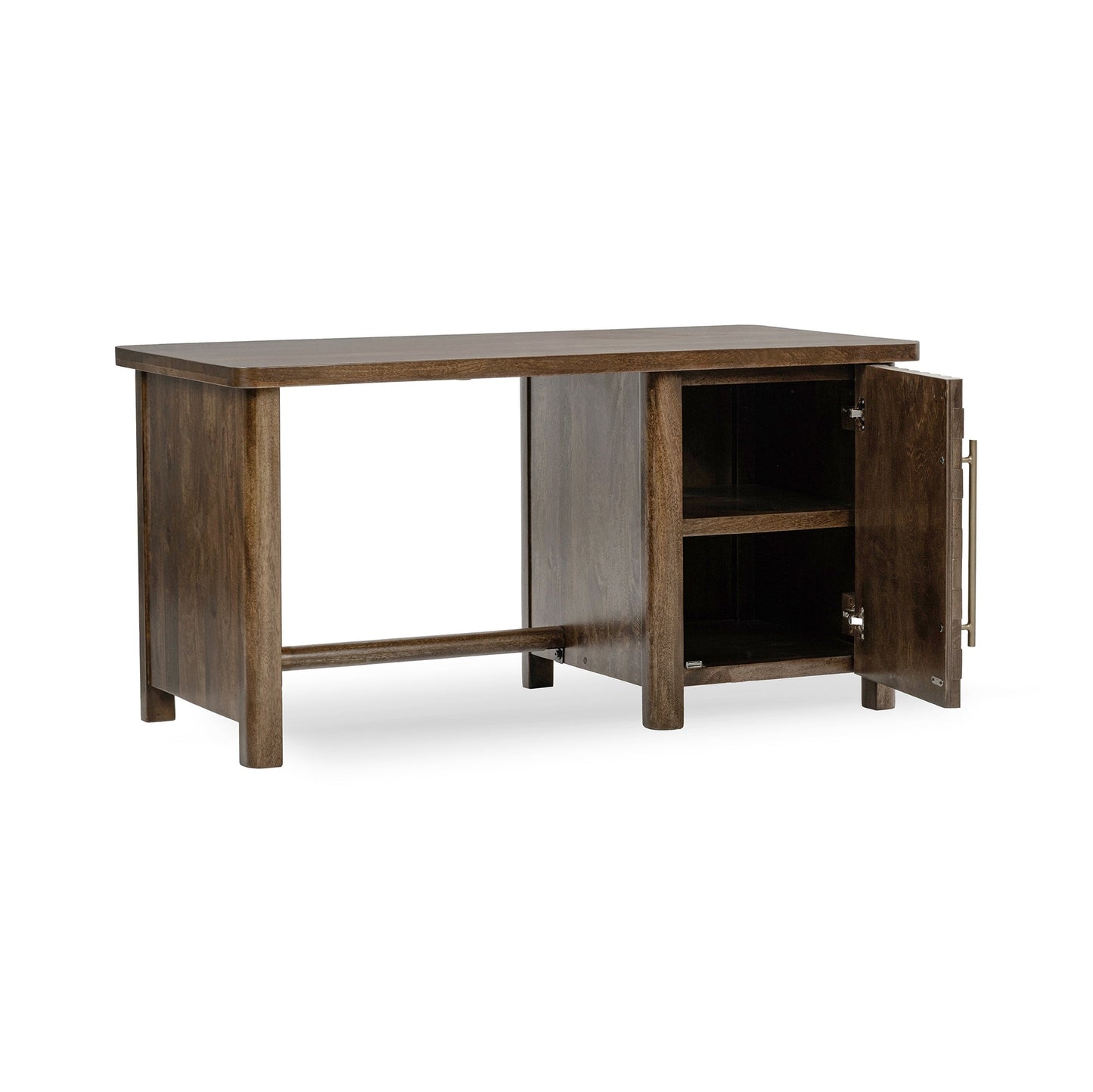 Bark Brown Mango Wood Desk Norwood Desk Collection