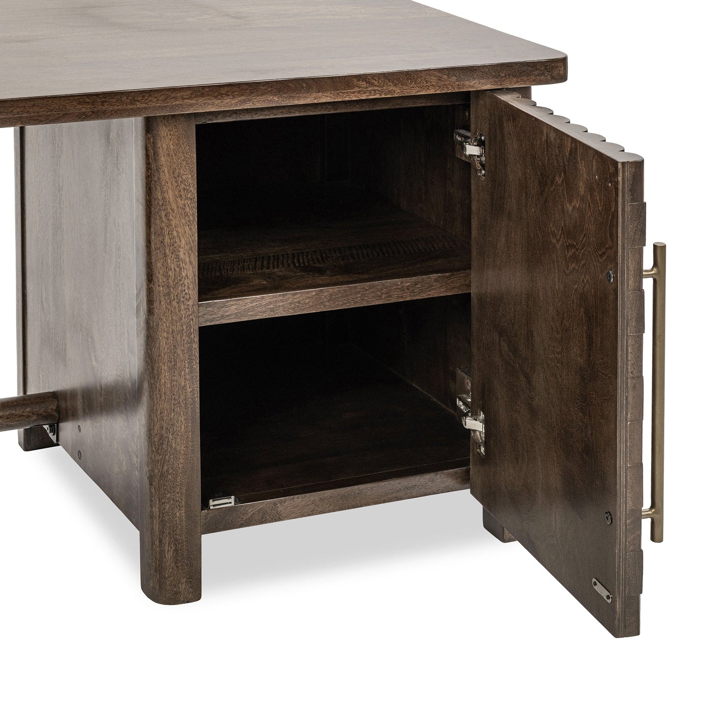 Bark Brown Mango Wood Desk Norwood Desk Collection