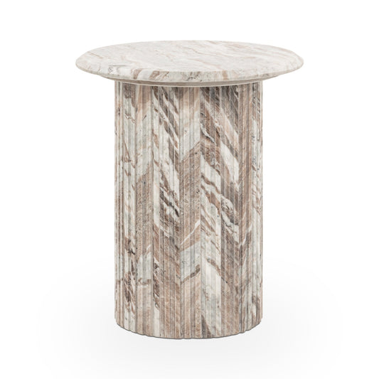 Rusty Gray Marble Accent & End Table Nordens End Table Collection