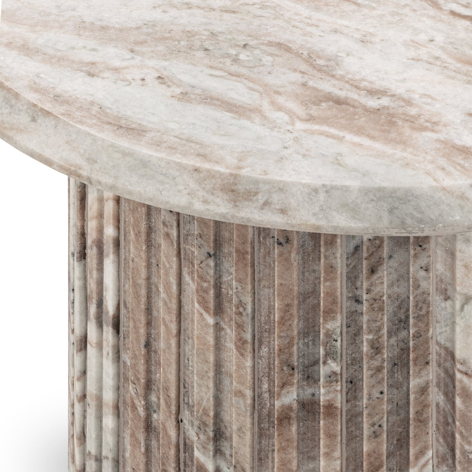 Rusty Gray Marble Accent & End Table Nordens End Table Collection