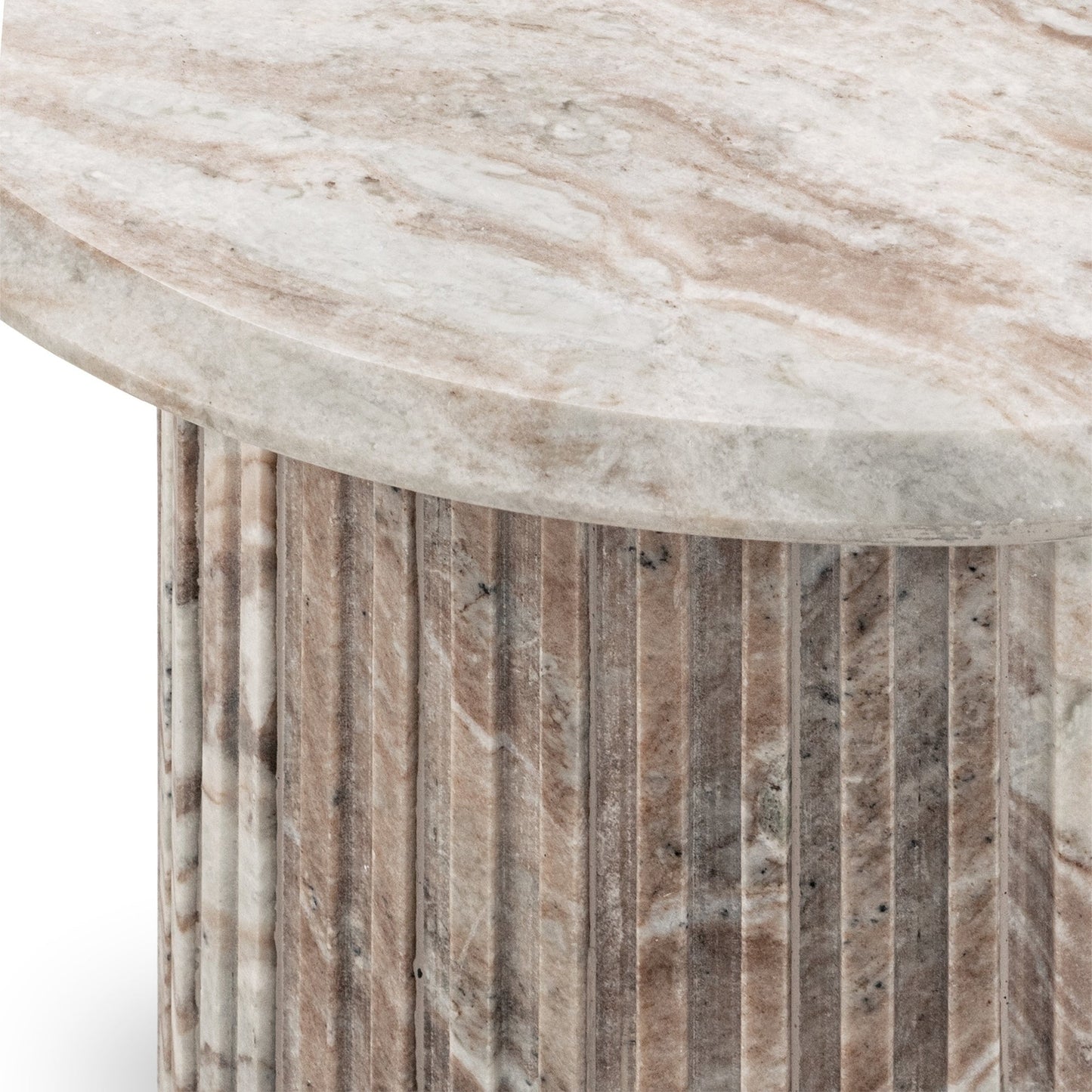 Rusty Gray Marble Accent & End Table Nordens End Table Collection