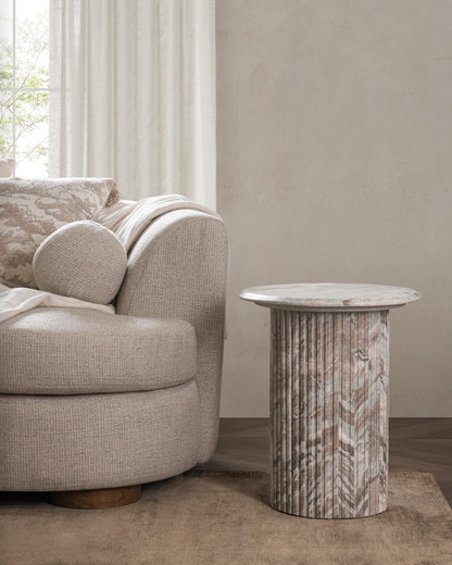 Rusty Gray Marble Accent & End Table Nordens End Table Collection