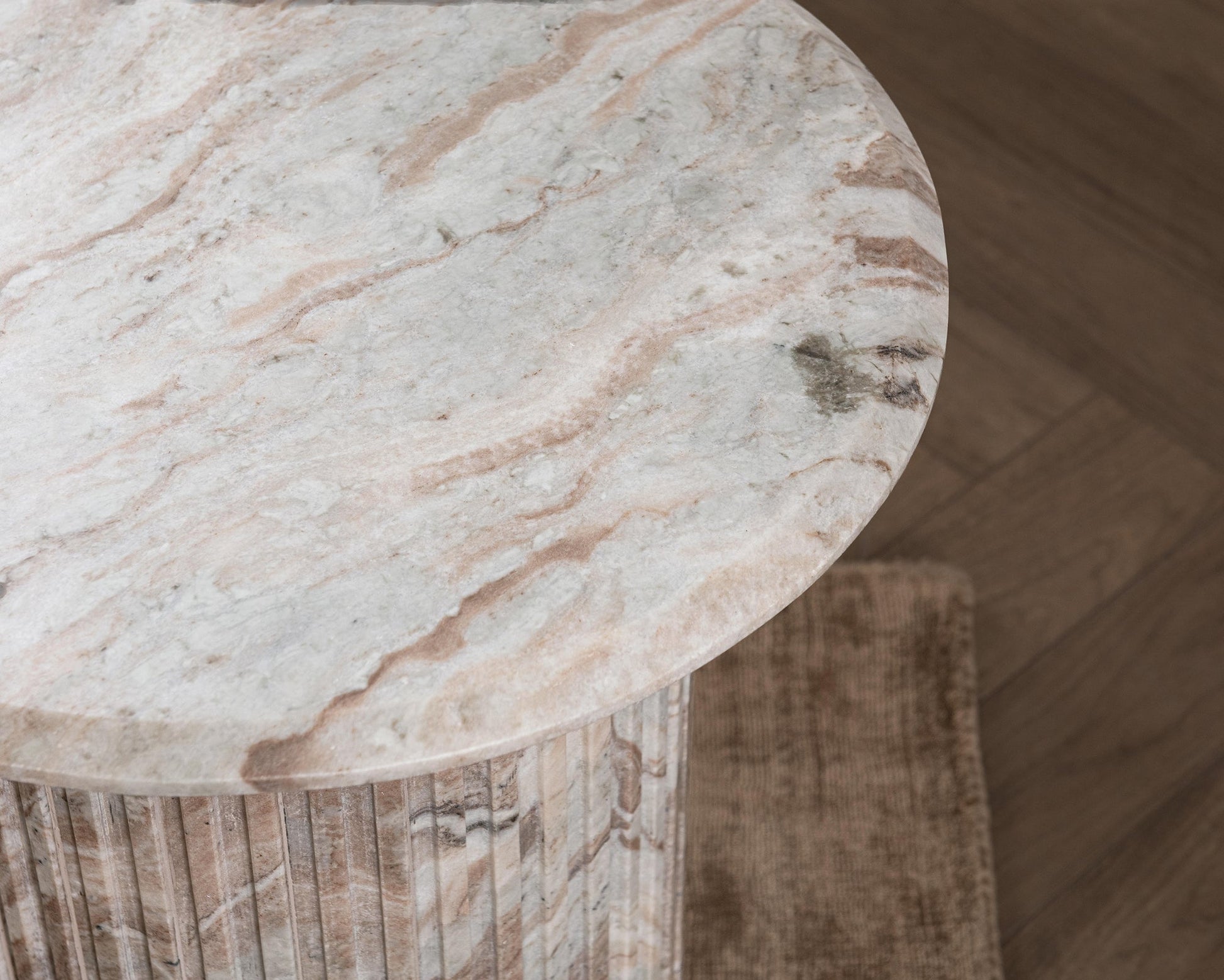 Rusty Gray Marble Accent & End Table Nordens End Table Collection