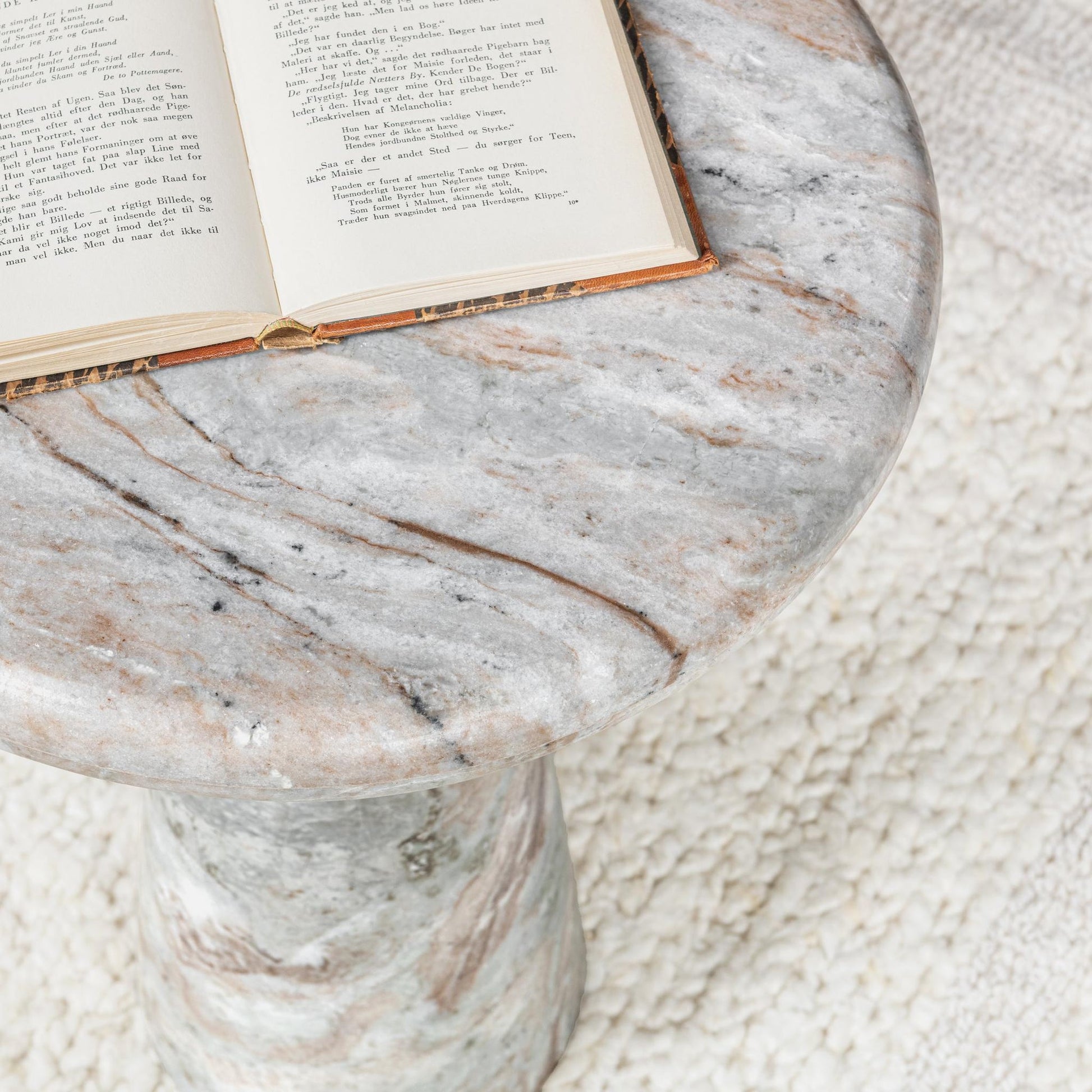 Rusty Gray Marble Accent & End Table Huxley Accent Table Rusty Collection