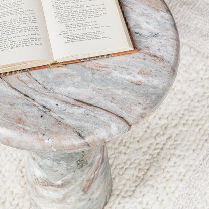 Rusty Gray Marble Accent & End Table Huxley Accent Table Rusty Collection
