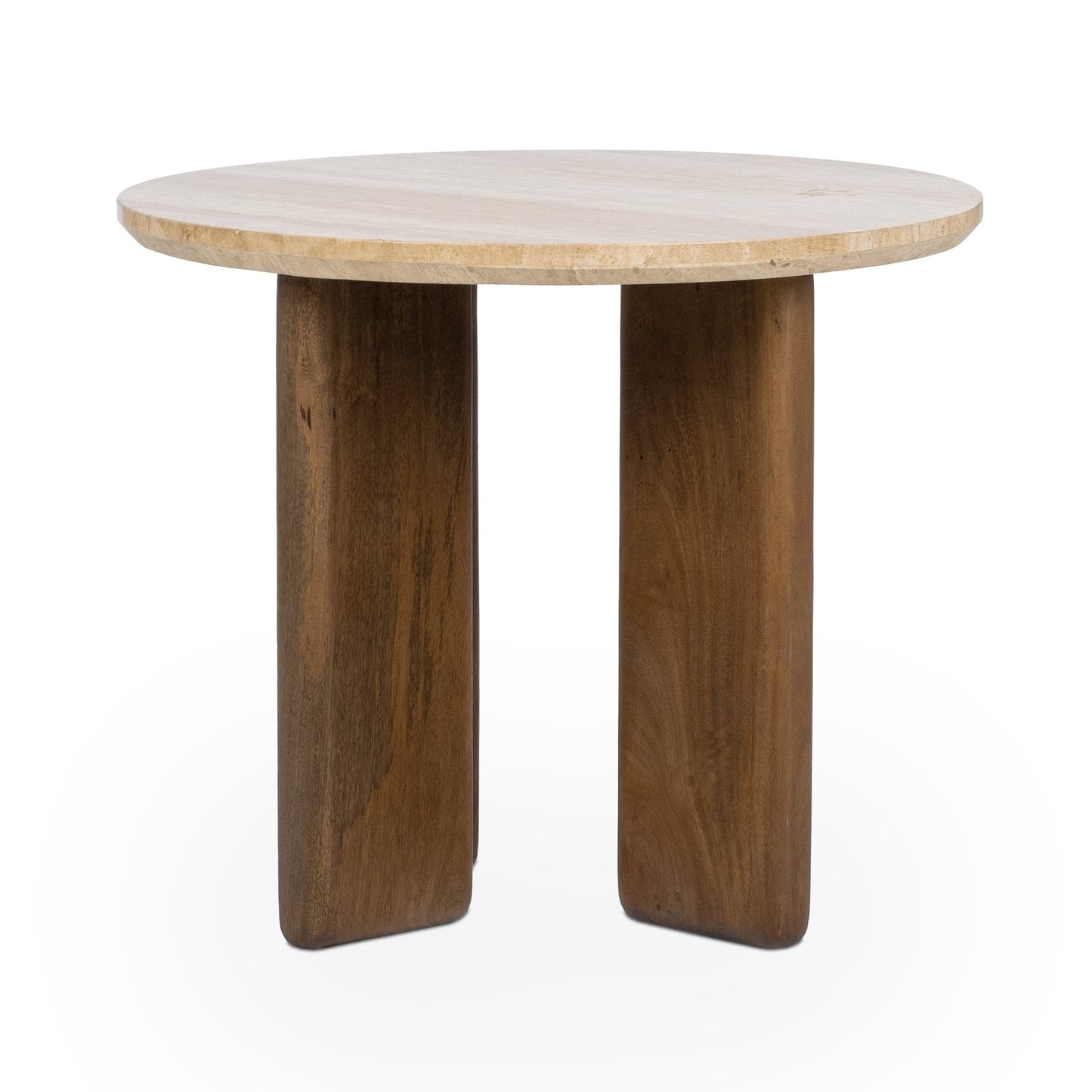 Tan Travertine Accent & End Table Idella End Table Collection