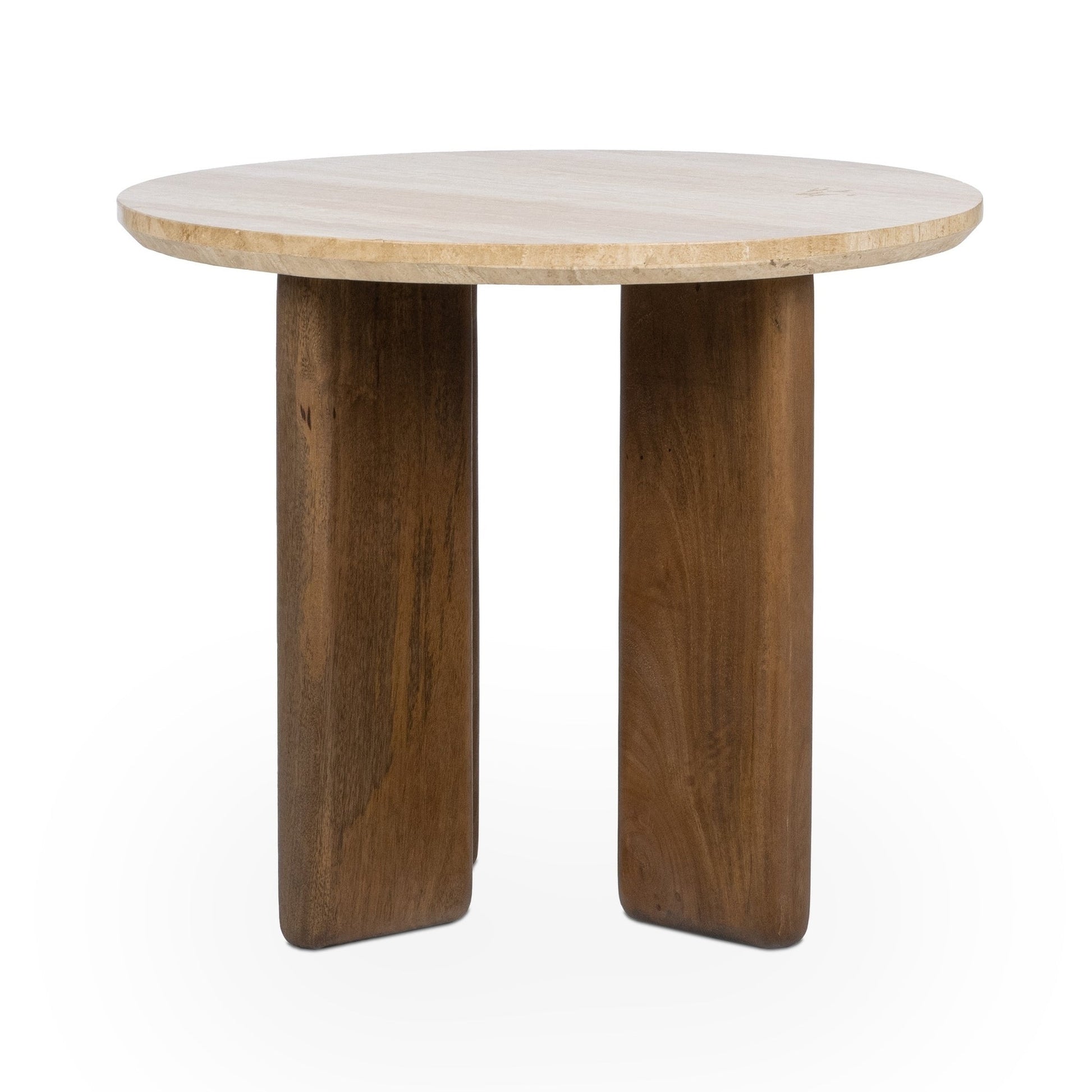 Tan Travertine Accent & End Table Idella End Table Collection