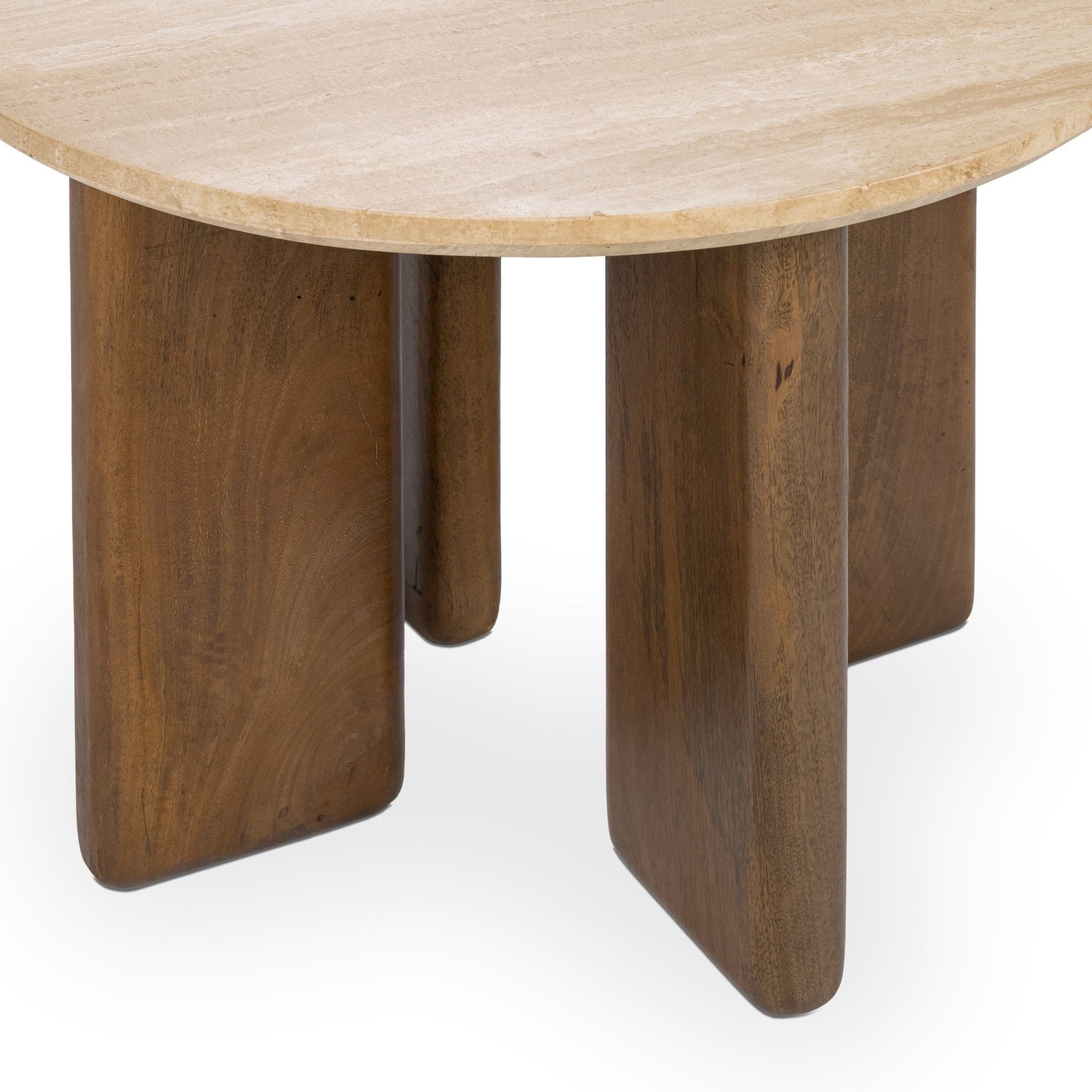 Tan Travertine Accent & End Table Idella End Table Collection