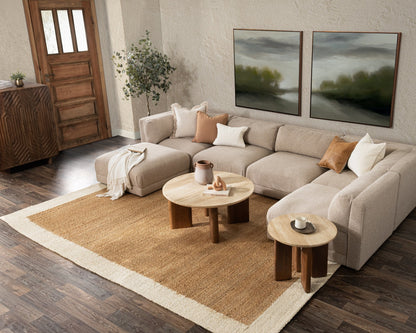 Tan Travertine Accent & End Table Idella End Table Collection