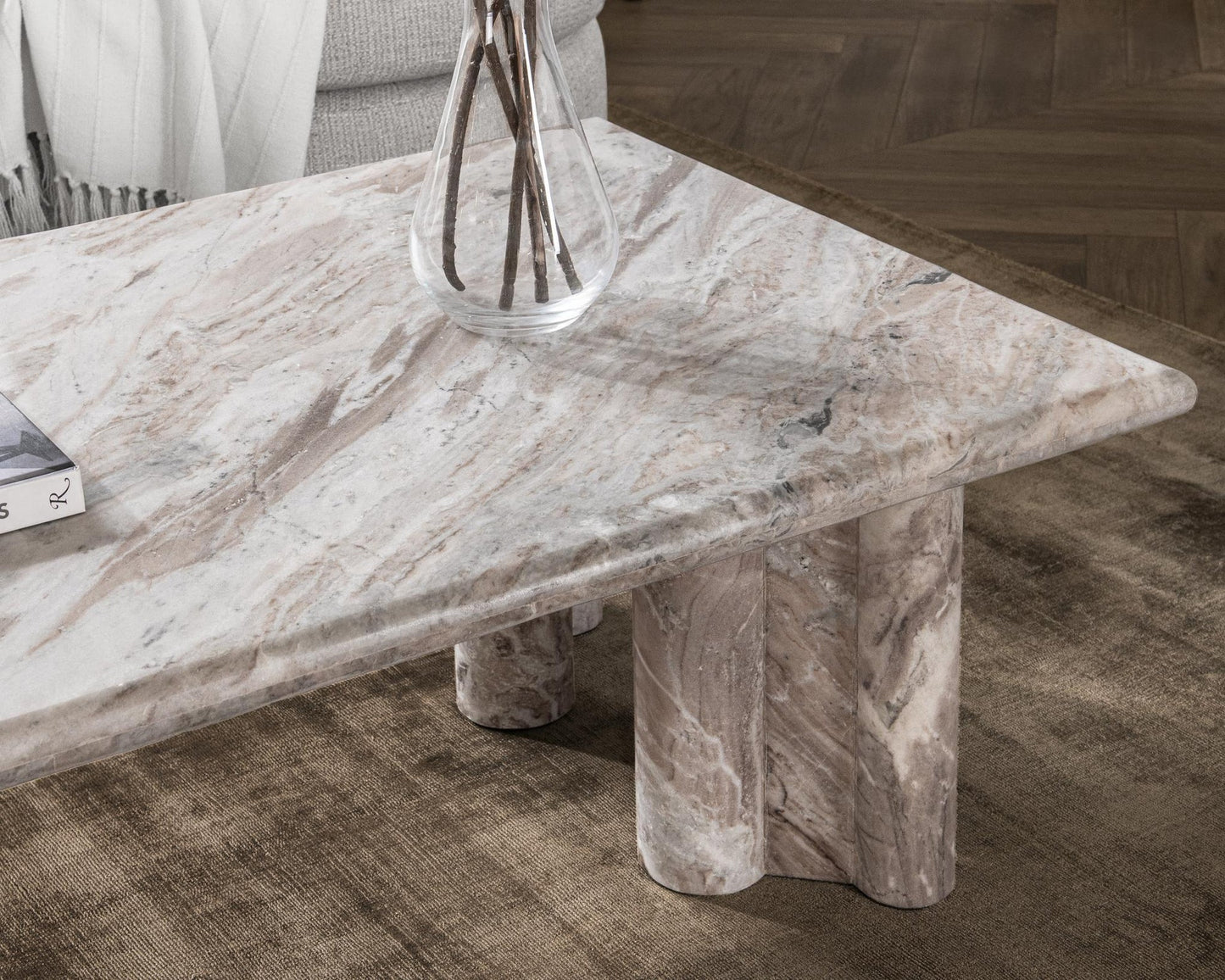 Rusty Gray Marble Coffee Table Bowman Coffee Table Collection
