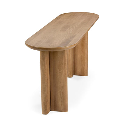 Natural Maple Mango Wood Console Table Montengo Console Table Collection
