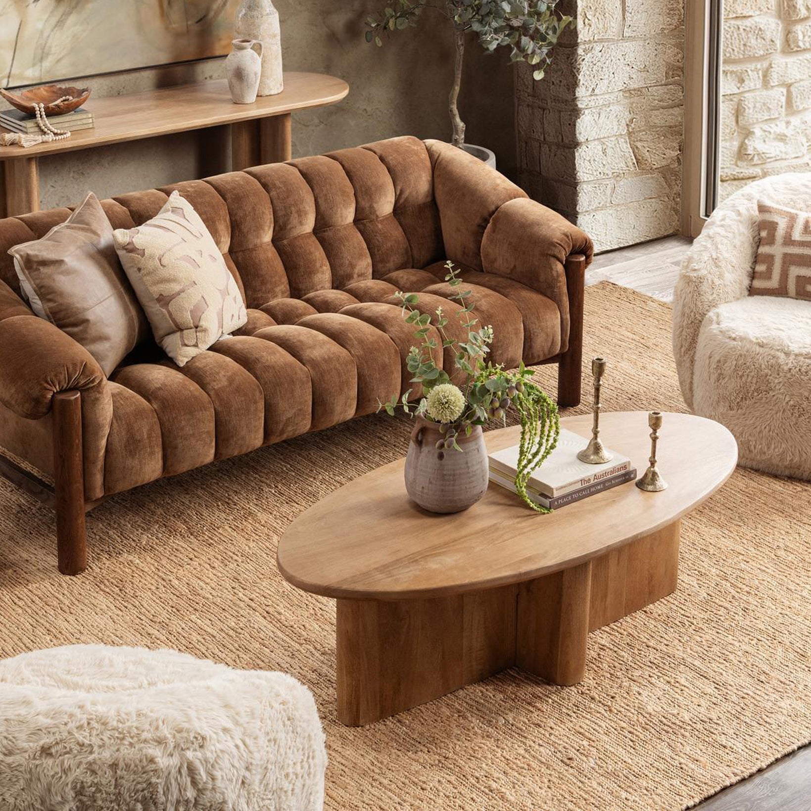 Natural Maple Mango Wood Coffee Table Montengo Coffee Table Collection