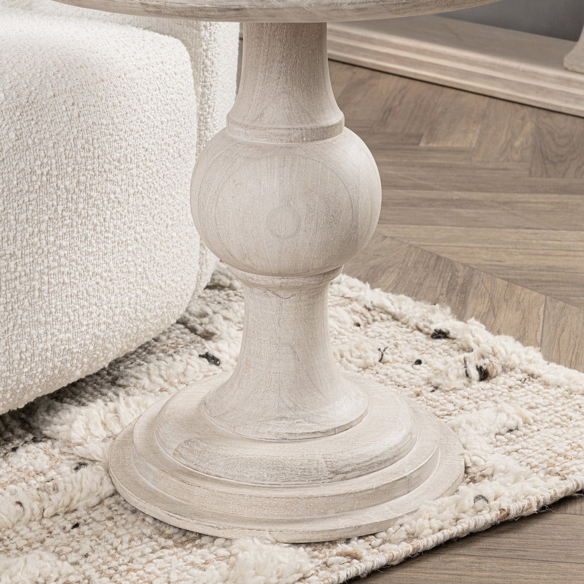 Creamwood Mango Wood Accent & End Table Hera End Table Collection