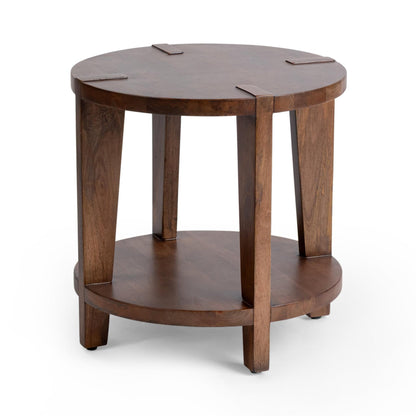 Tundra Brown Mango Wood Accent & End Table Alenna End Table Collection