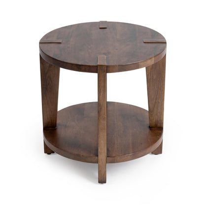 Tundra Brown Mango Wood Accent & End Table Alenna End Table Collection