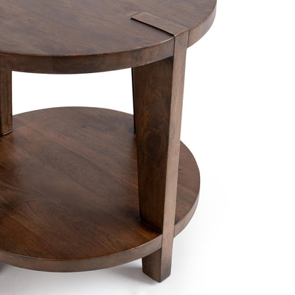 Tundra Brown Mango Wood Accent & End Table Alenna End Table Collection